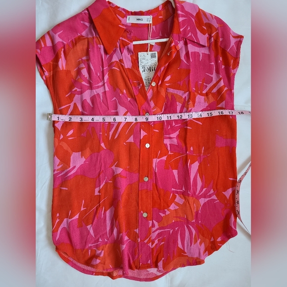NWT- 100% viscose, Mango size xs top 🧡 - Picture 8 of 10